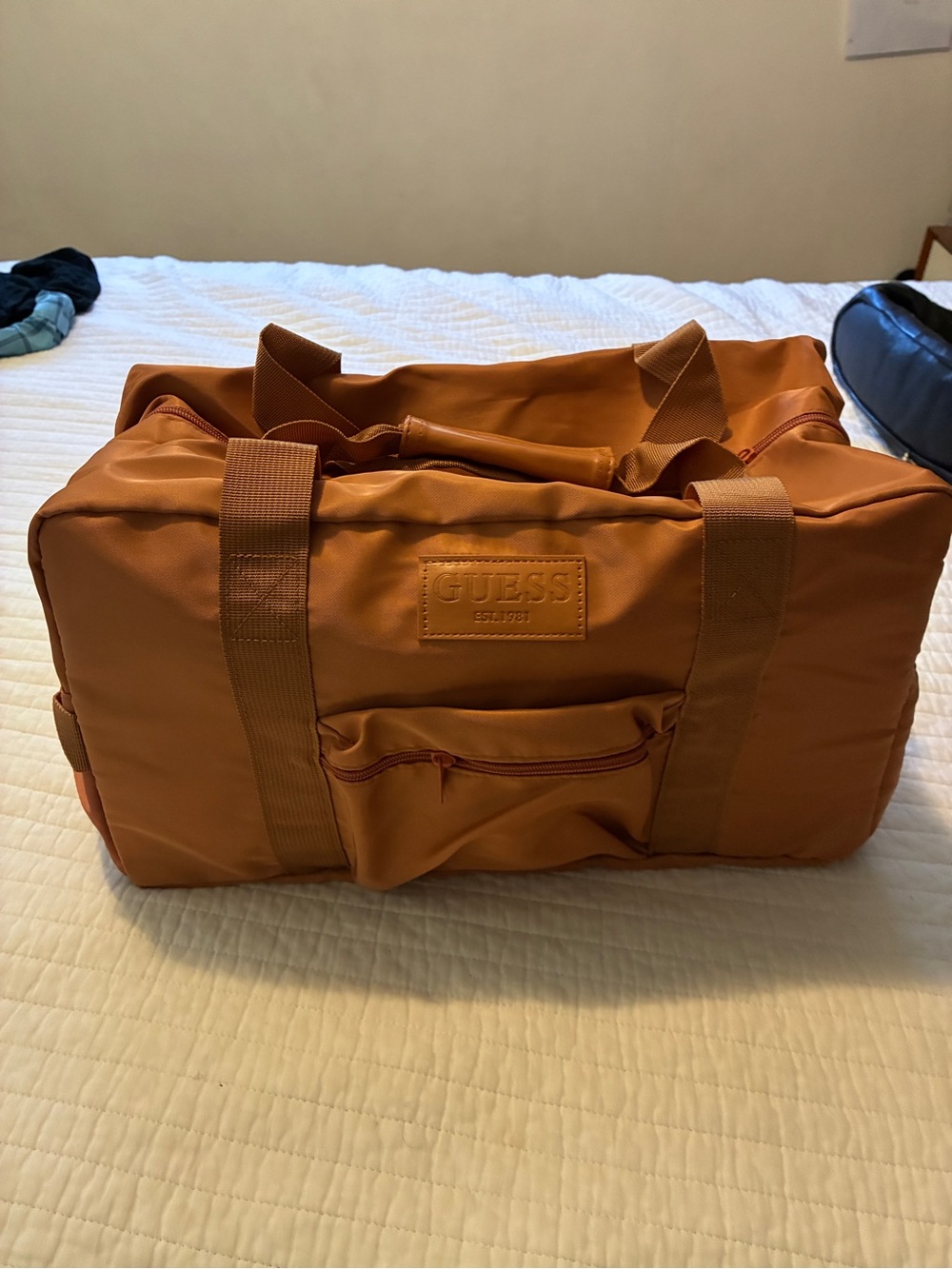 GUESS Brown/Tan Duffel Bag